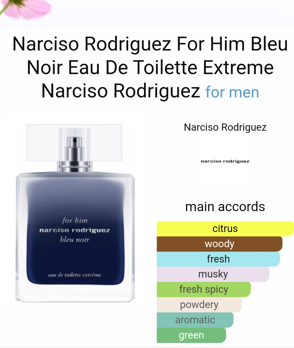 Narciso Rodriguez For Him Bleu Noir Eau De Toilette Extreme 100ml