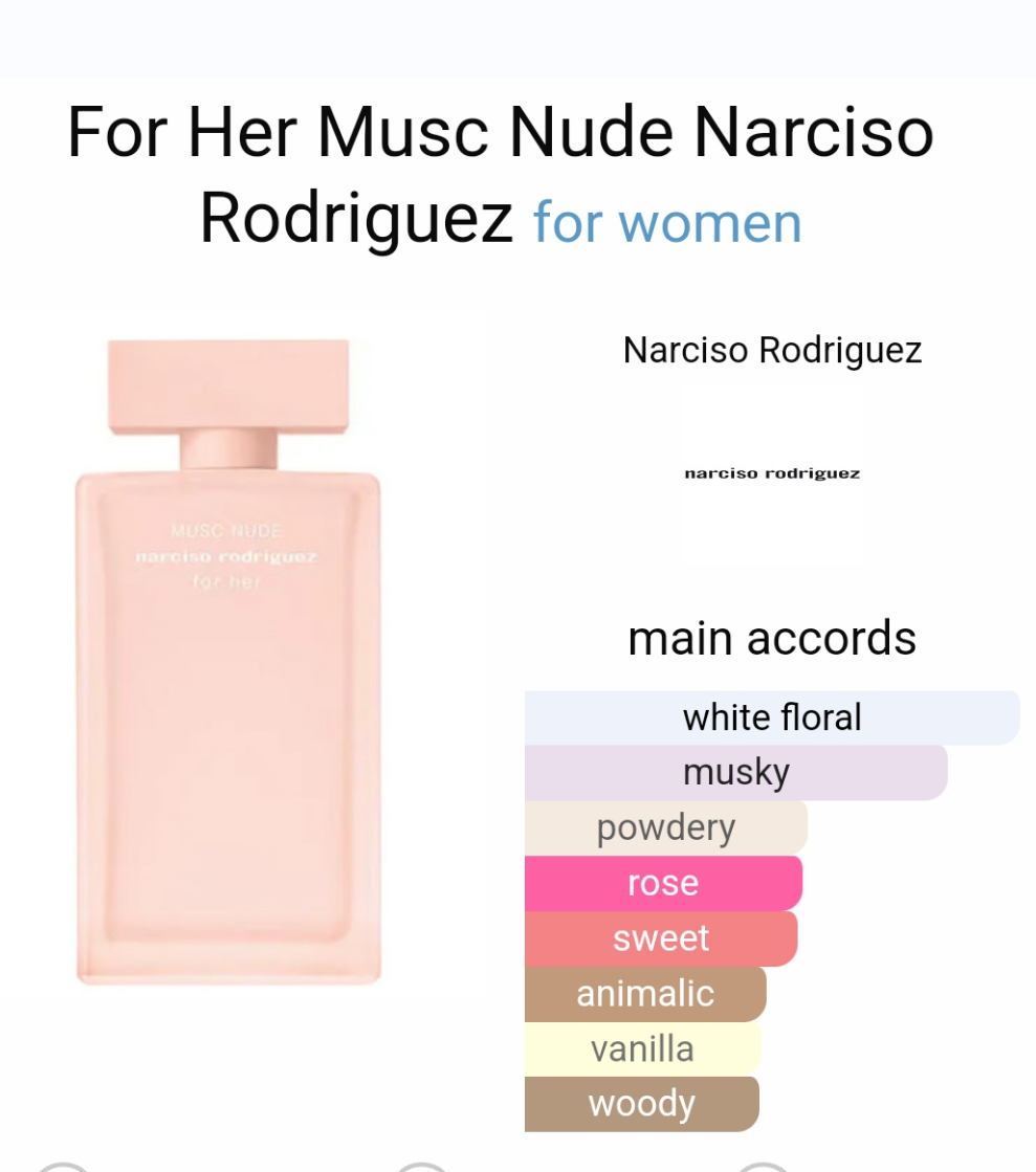 For Her Musc Nude by Narciso Rodriguez 100ml