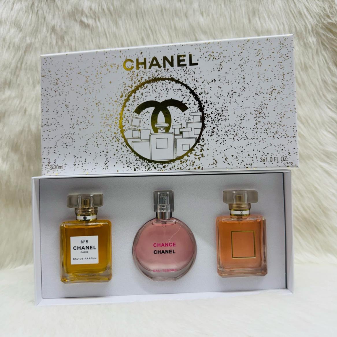 chanel set : n°5_chance eau tendre_coco edp