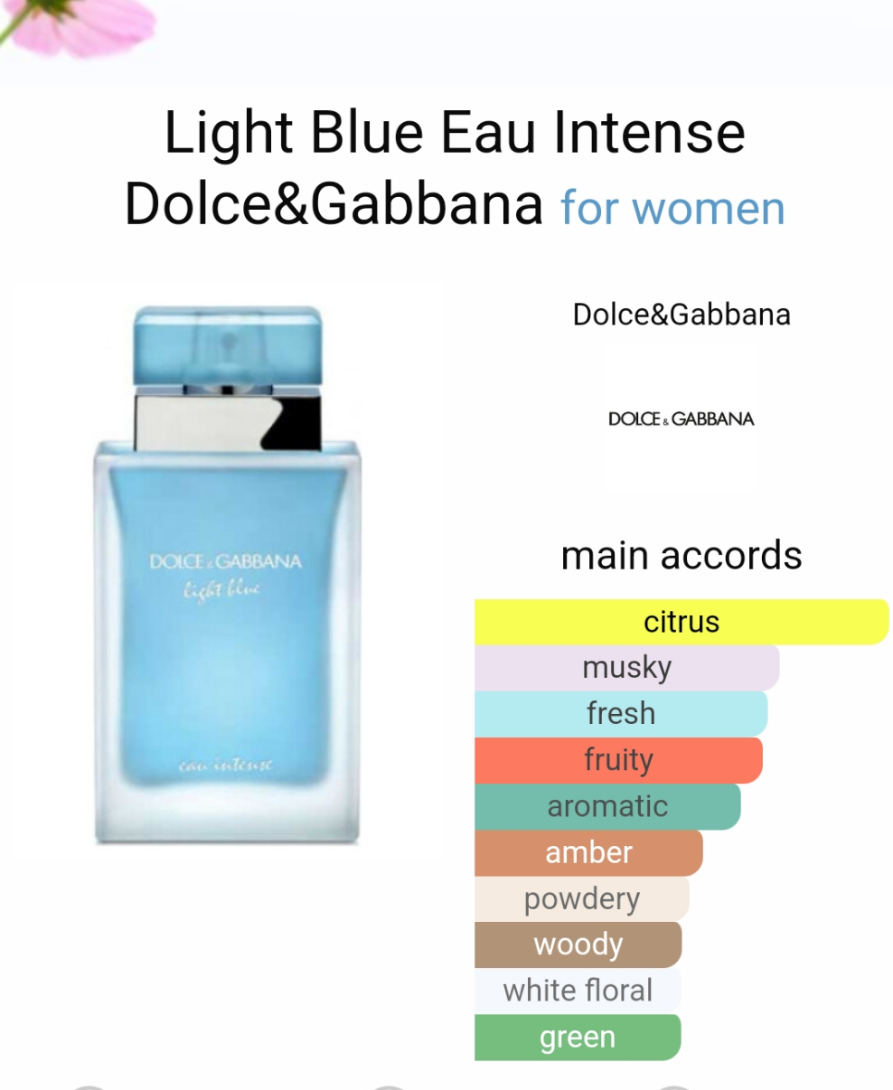 Dolce & gabbana light blue eau intense woman 100ML