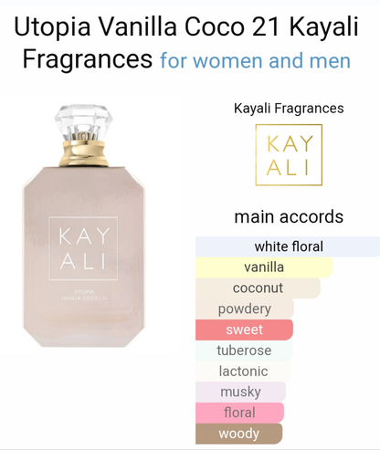 Utopia Vanilla Coco 21 by Kayali Fragrances 100ml