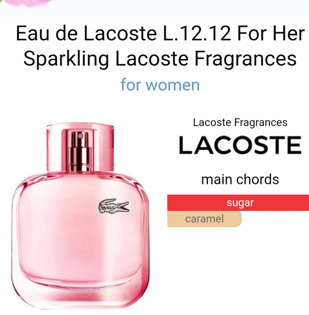Eau de Lacoste L.12.12 Pour Elle Sparkling by lacoste 90ml