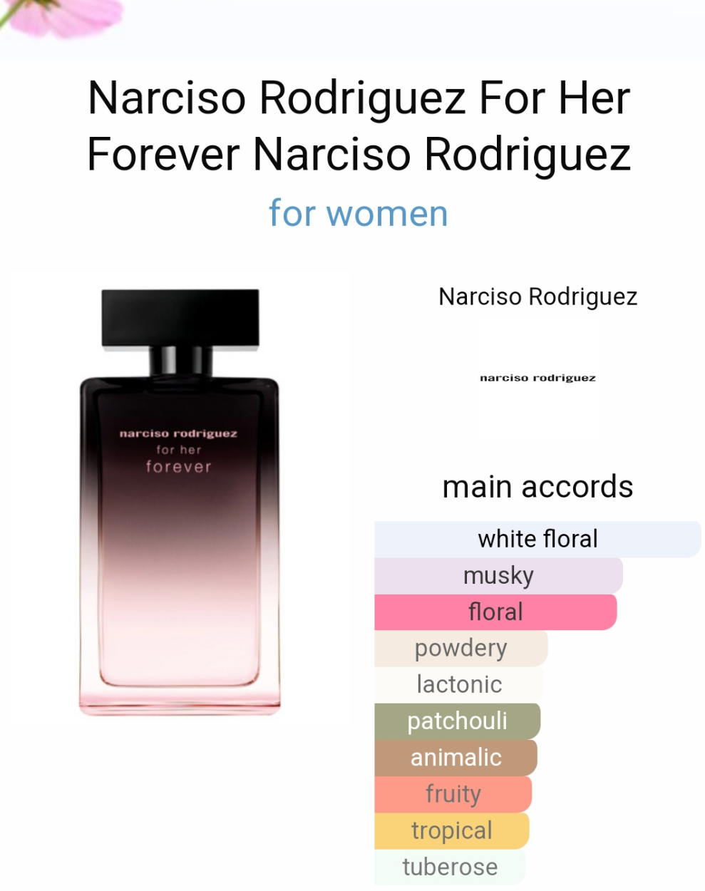 Narciso Rodriguez For Her Forever 100ml
