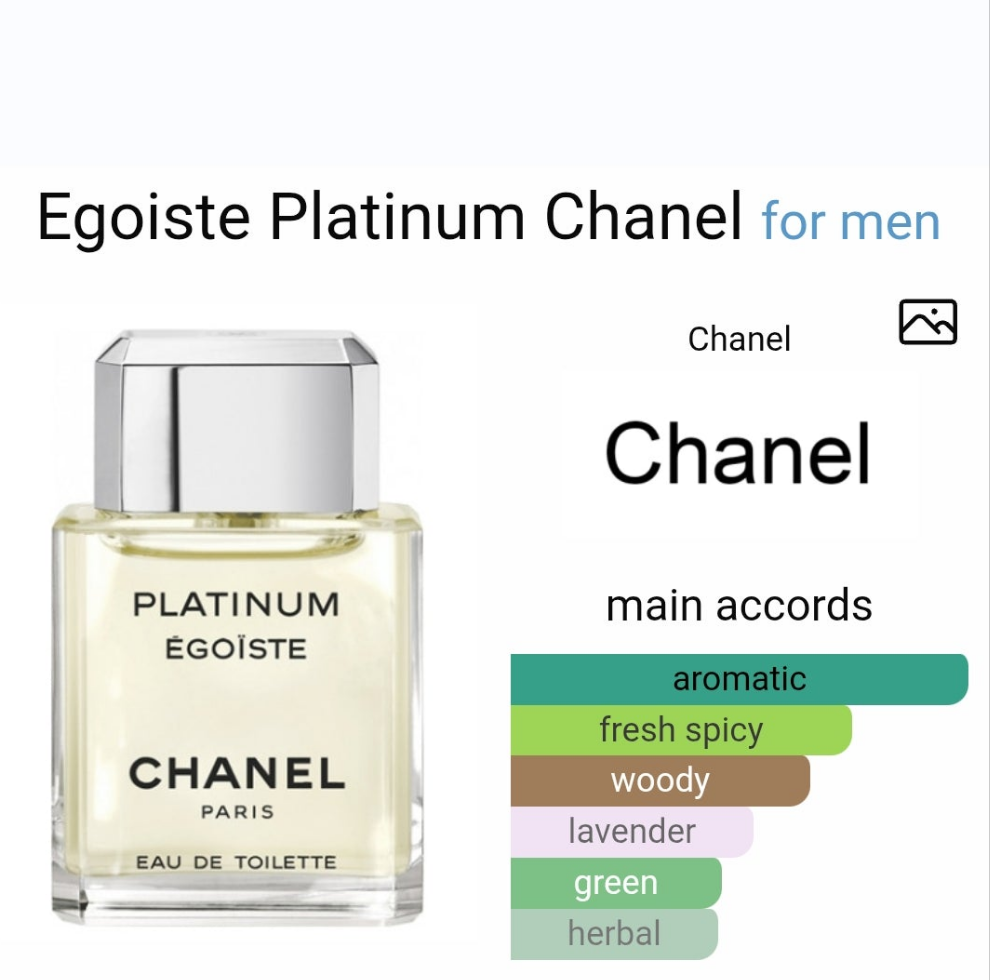 Egoiste Platinum by Chanel 100ml