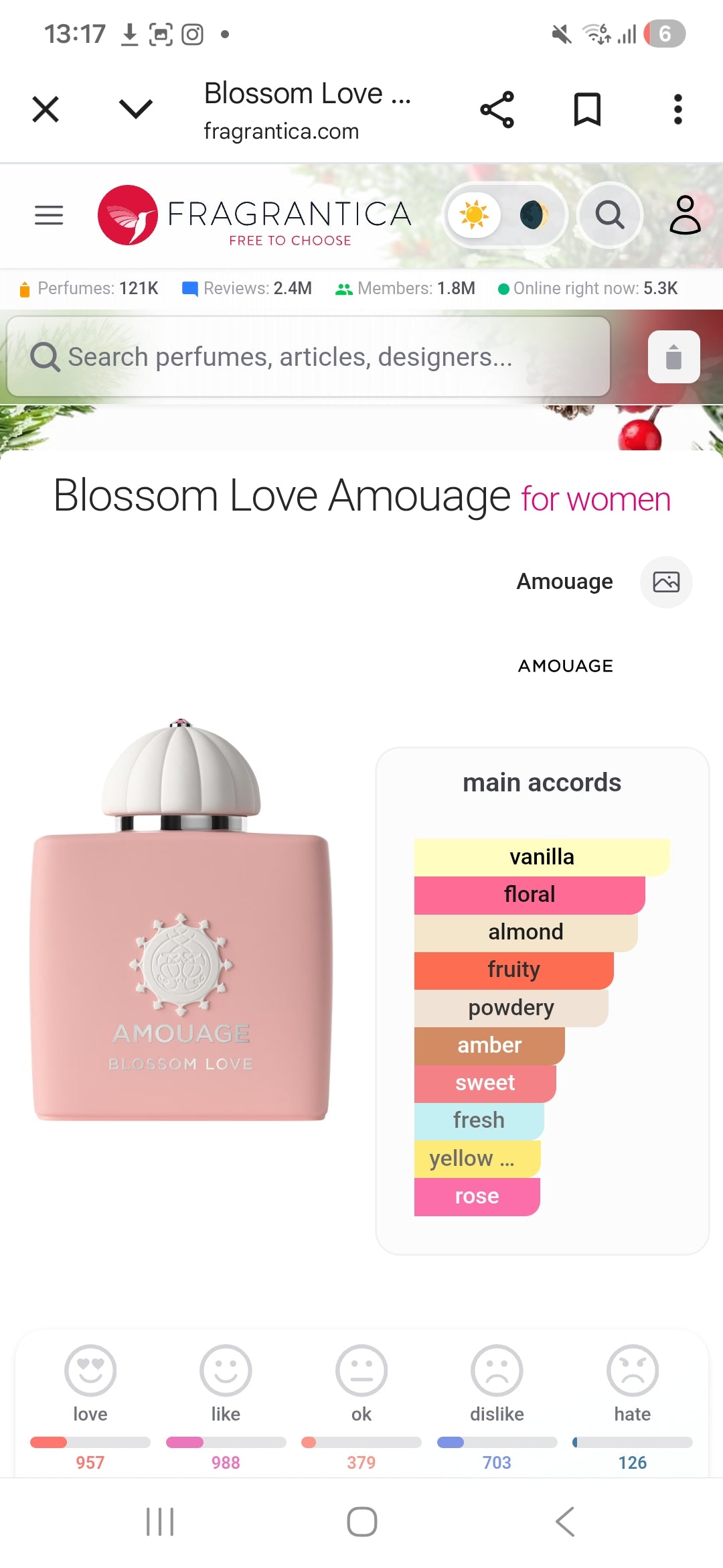 amouage blossom love